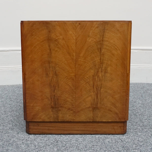 Original Art Deco Walnut and Leather English Writing Desk Circa 1935 - Jeroen Markies Art Deco