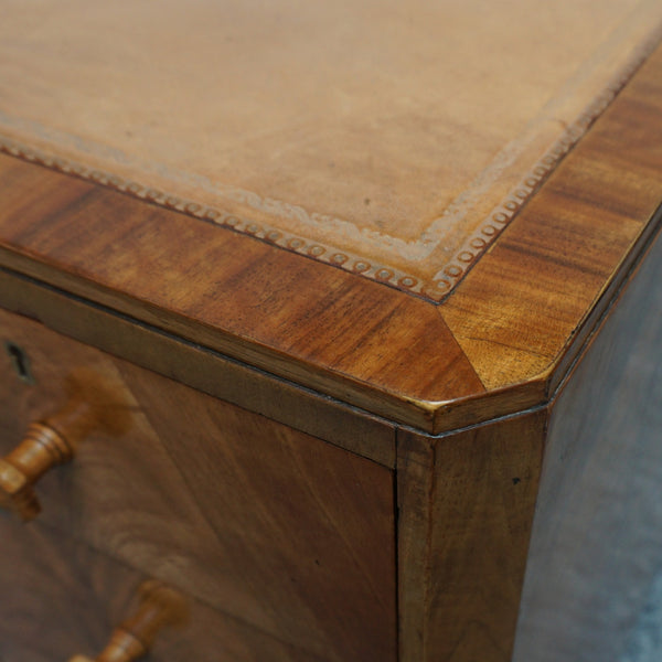 Original Art Deco Walnut and Leather English Writing Desk Circa 1935 - Jeroen Markies Art Deco