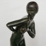 English Art Deco Bronze Sculpture 'Eve' - Jeroen Markies Art Deco