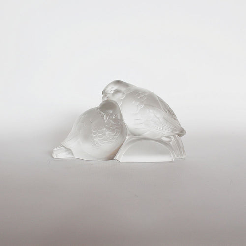 Ferjac Art Deco moulded glass birds at Jeroen Markies