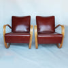 A pair of Jindrich Halabala lounge chairs at Jeroen Markies 