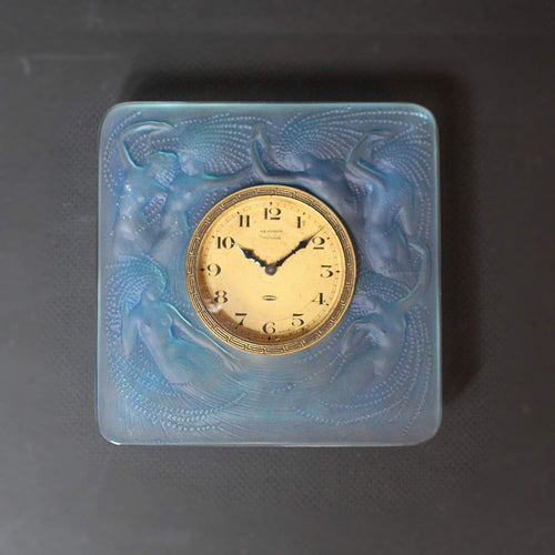 Art Deco Lalique Naiades clock at Jeroen Markies