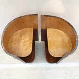 Art Deco modernist side tables