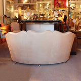 Art Deco Maurice Adams sofa with curved sides