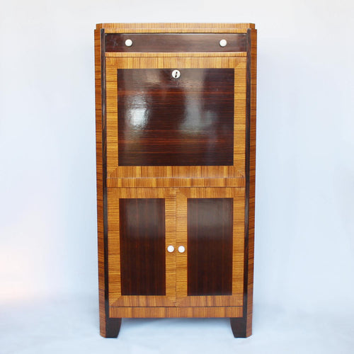 Art Deco writing cabinet in macassar ebony at Jeroen Markies