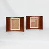 A pair of Art Deco curved wooden frames circa 1935