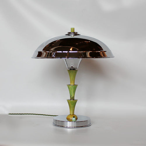 Art Deco Green bakelite Desk Lamp