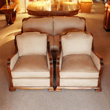 Art Deco three piece suite sofa and armchairs circa 1925 at Jeroen Markies