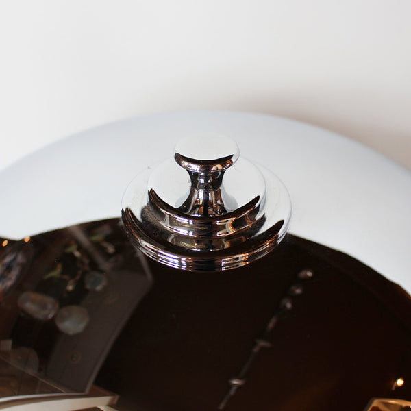 Art Deco dome lamps with black stem at Jeroen Markies 