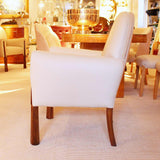 Art Deco armchairs with carved walnut legs French circa 1930 at Jeroen Markies