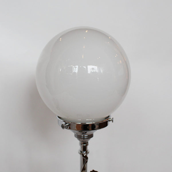 White Glass Table Lamp