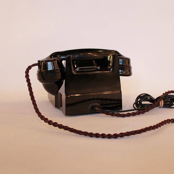 Art Deco black bakelite telephone