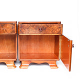 Art Deco walnut bedside cabinets - Art Dec Bedside Cabinets - Jeroen Markies Art Deco 