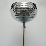 Vintage Art Deco Chrome Beehive Uplighter Floor lamp - Jeroen Markies Art Deco