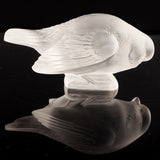 'Moineau Sournois' Rene Lalique Glass Bird Paperweight - Jeroen Markies Art Deco