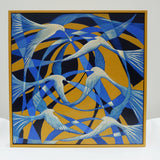 'Bluebirds' A Contemporary Oil on Canvas Painting By Vera Jefferson - Jeroen Markies Art Deco 