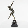 Marcel Bouraine Balancing Act Bronze Art Deco Sculpture Jeroen Markies Art Deco