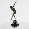 Marcel Bouraine Balancing Act Bronze Art Deco Sculpture Jeroen Markies Art Deco