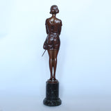 Bruno Zach The Riding Crop Art Deco sculpture at Jeroen Markies