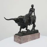 Art Deco Bronze Sculpture of Europa Riding the Bull - Jeroen Markies Art Deco