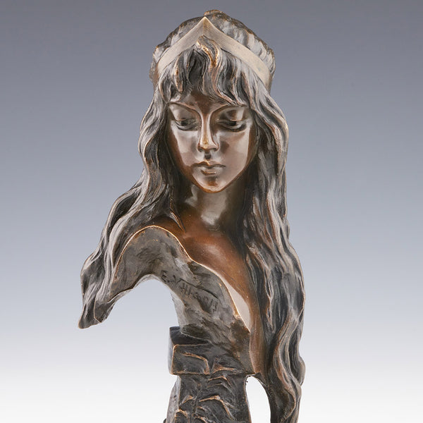 'Carmela' Original Bronse Bust by Emmanuel Villanis ' Jeroen Markies Art Deco