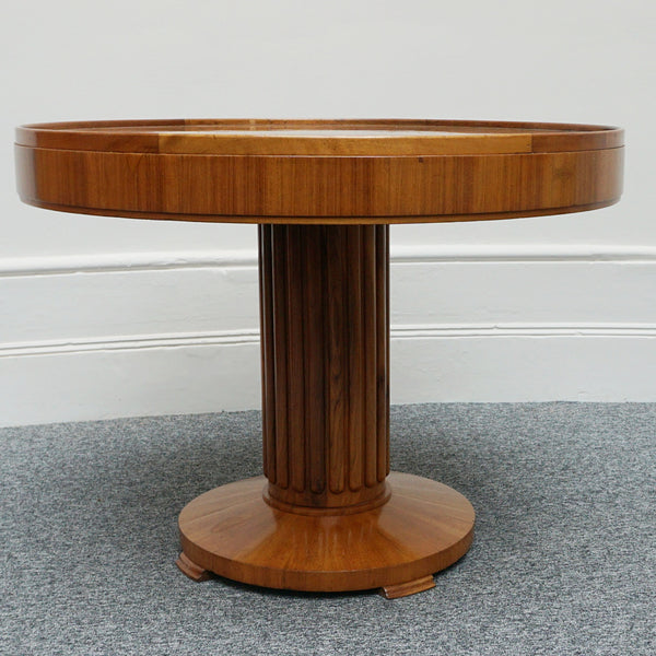 Vintage Art Deco Circular Centre Table Burr and Figured Walnut - Jeroen Markies Art Deco