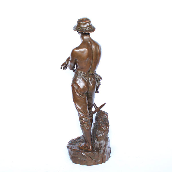 Large 19th Century Bronze Miner - Charles Octave Levy - Art deco bronze sculpture - Jeroen Markies Art Deco