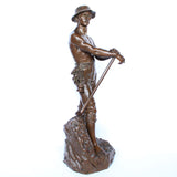 Large 19th Century Bronze Miner - Charles Octave Levy - Art deco bronze sculpture - Jeroen Markies Art Deco