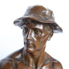 Large 19th Century Bronze Miner - Charles Octave Levy - Art deco bronze sculpture - Jeroen Markies Art Deco