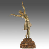'Vedette' Large Art Deco Bronze Sculpture by Demetre Chiparus ' Jeroen Markies Art Deco