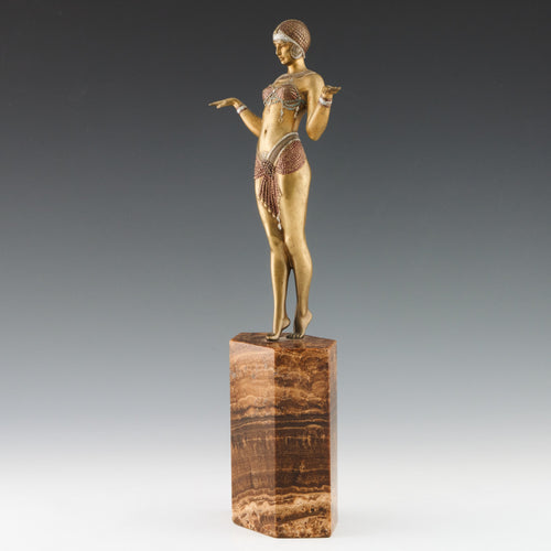 Original Rare and Fine Example of a Dancer by Demetre Chiparus - Jeroen Markies Art Deco