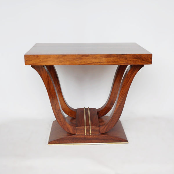 Art Deco Low Console Table French Walnut - Jeroen Markies Art Deco