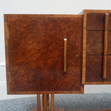 Original Art Deco Furniture-Vintage Sideboard-Burr Walnut Copper Furniture-Jeroen Markies Art Deco