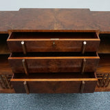 Original Art Deco Furniture-Vintage Sideboard-Burr Walnut Copper Furniture-Jeroen Markies Art Deco