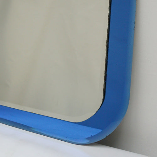 mid-20thcentury-Italian-bliue glass mirror- Jeroen Markies Art Deco