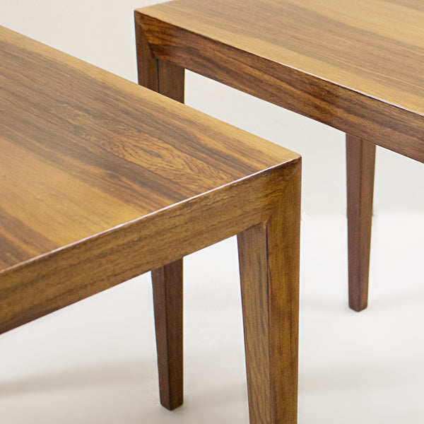 A pair of mid-century side table by Severin Hansen for Haslev Møbelsnedkeri. Jeroen Markies Art Deco