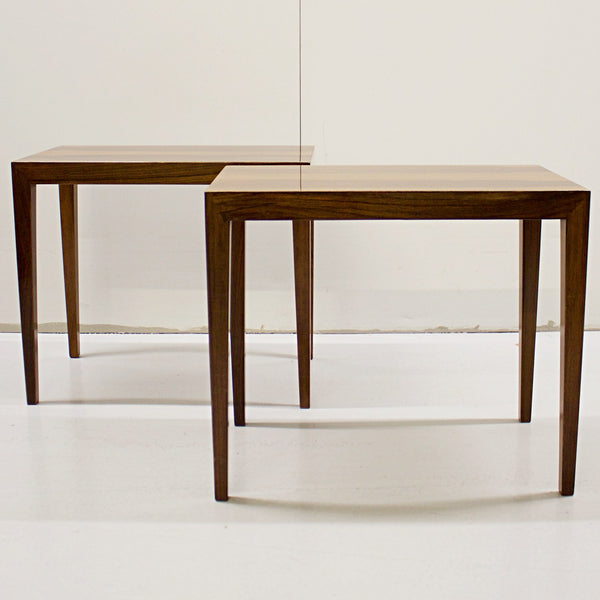 A pair of mid-century side table by Severin Hansen for Haslev Møbelsnedkeri. Jeroen Markies Art Deco