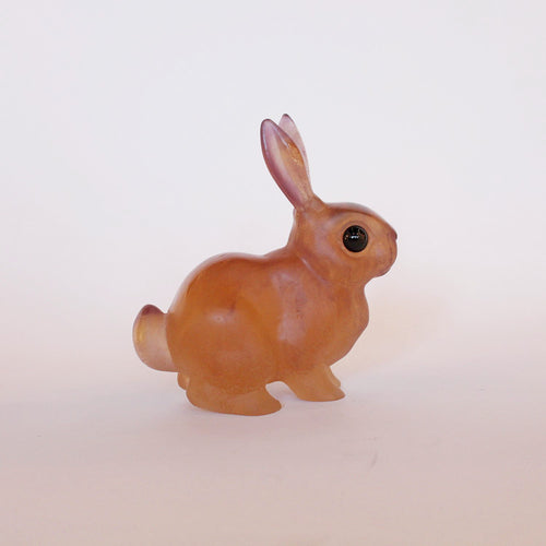 Daum Freres Art Deco glass rabbit