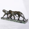 Michel Decoux Art Deco bronze panthers at Jeroen Markies