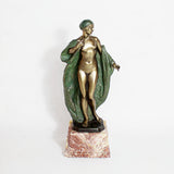 Art Deco Bronze Sculpture of a Nude Female by Joé Descomps Jeroen Markies Art Deco
