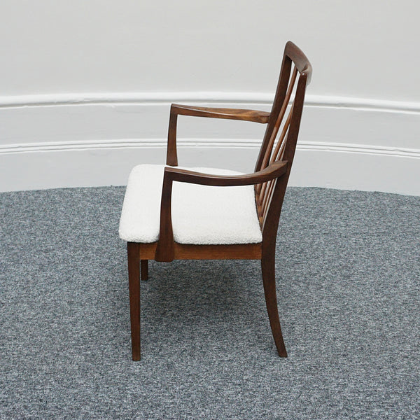 1960's Danish Desk Chair Rosewood and Boucle Vintage Danish Mid-Century Furniture - Jeroen Markies Art Deco 