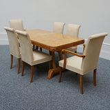 Art Deco Six Seat Dining Suite - Extendable-Vintage-Art-Deco-Furniture-Jeroen Markies Art Deco