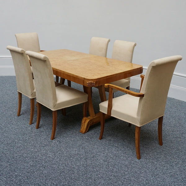 Art Deco Six Seat Dining Suite - Extendable-Vintage-Art-Deco-Furniture-Jeroen Markies Art Deco