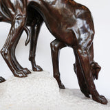 Jules-Edmund Masson French Art Deco Bronze Sculpture of two Greyhounds Jeroen Markies Art Deco