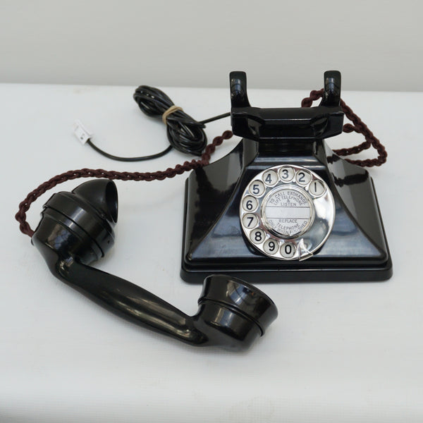 Original GPO Model 162F Black Bakelite Art Deco Telephone 1934 - Jeroen Markies Art Deco