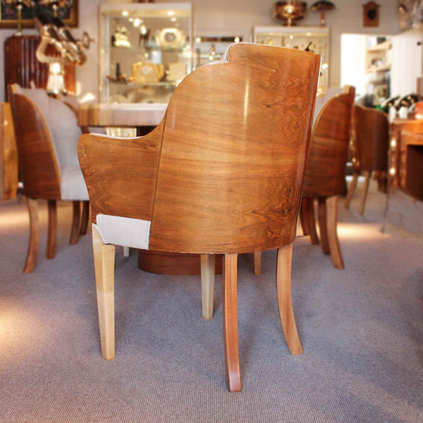 Art Deco 6 seat dining suite by Harry & Lou Epstein circa 1930 at Jeroen Markies