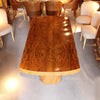 Art Deco 6 seat dining suite by Harry & Lou Epstein in figured walnut at Jeroen Markies