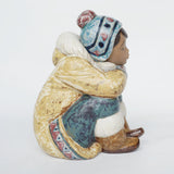 Pensive Eskimo Boy Pottery Figurine by Francisco Catalá for Lladró - Jeroen Markies Art Deco