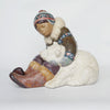 Eskimo Playing by Juan Huerta for Lladró Pottery Figurine Spanish - Jeroen Markies Art Deco