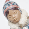 Eskimo Playing by Juan Huerta for Lladró Pottery Figurine Spanish - Jeroen Markies Art Deco